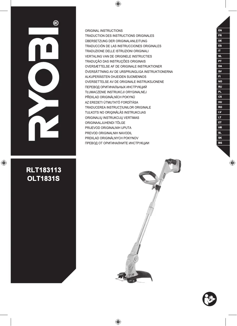 First page image of the manual for RLT183113