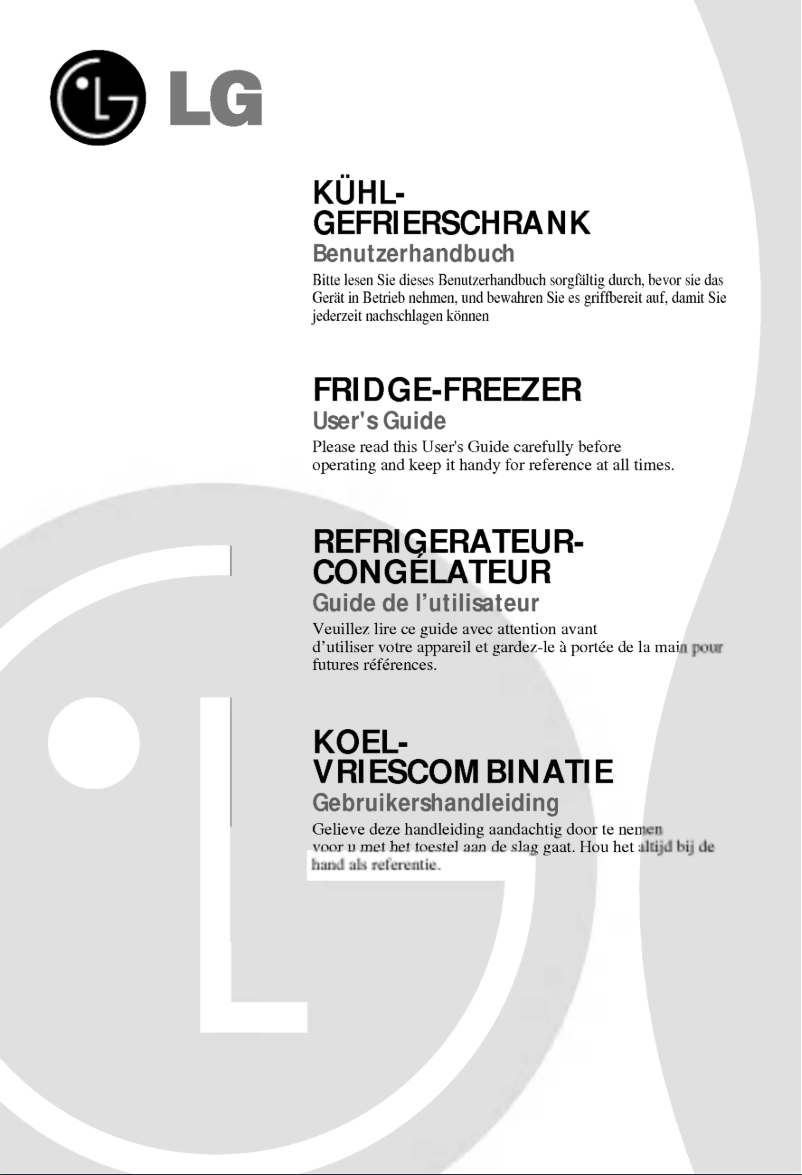 First page image of the manual for GR-469BUJA