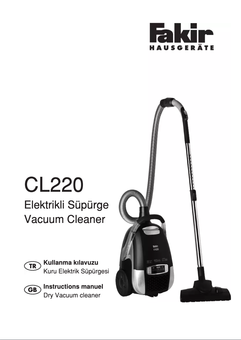 First page image of the manual for CL220