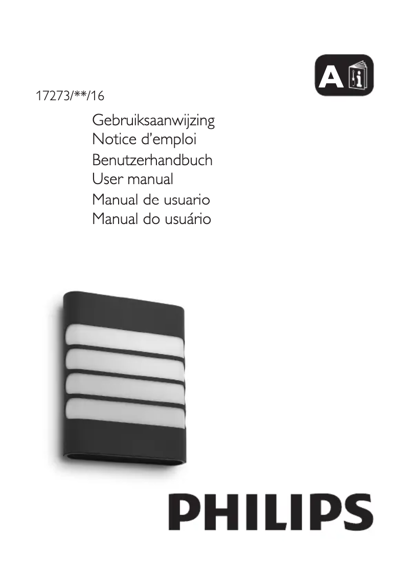 Page 1 of the manual User Manual Philips Raccoon