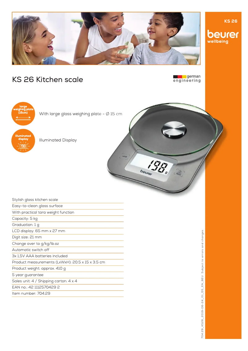 First page image of the manual for KS 26