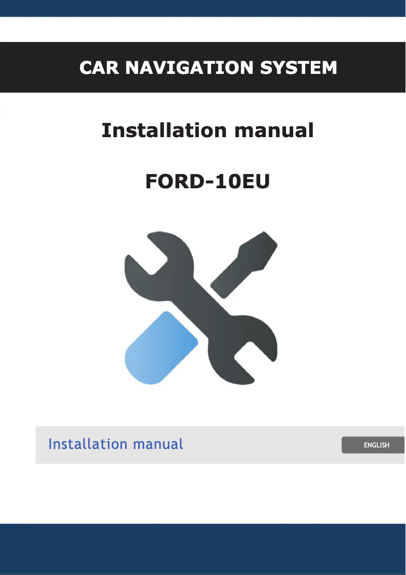 Image de la première page du manuel de l'appareil FORD-10EU