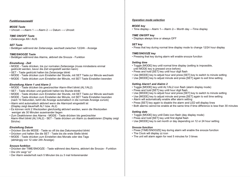 First page image of the manual for WQ 100