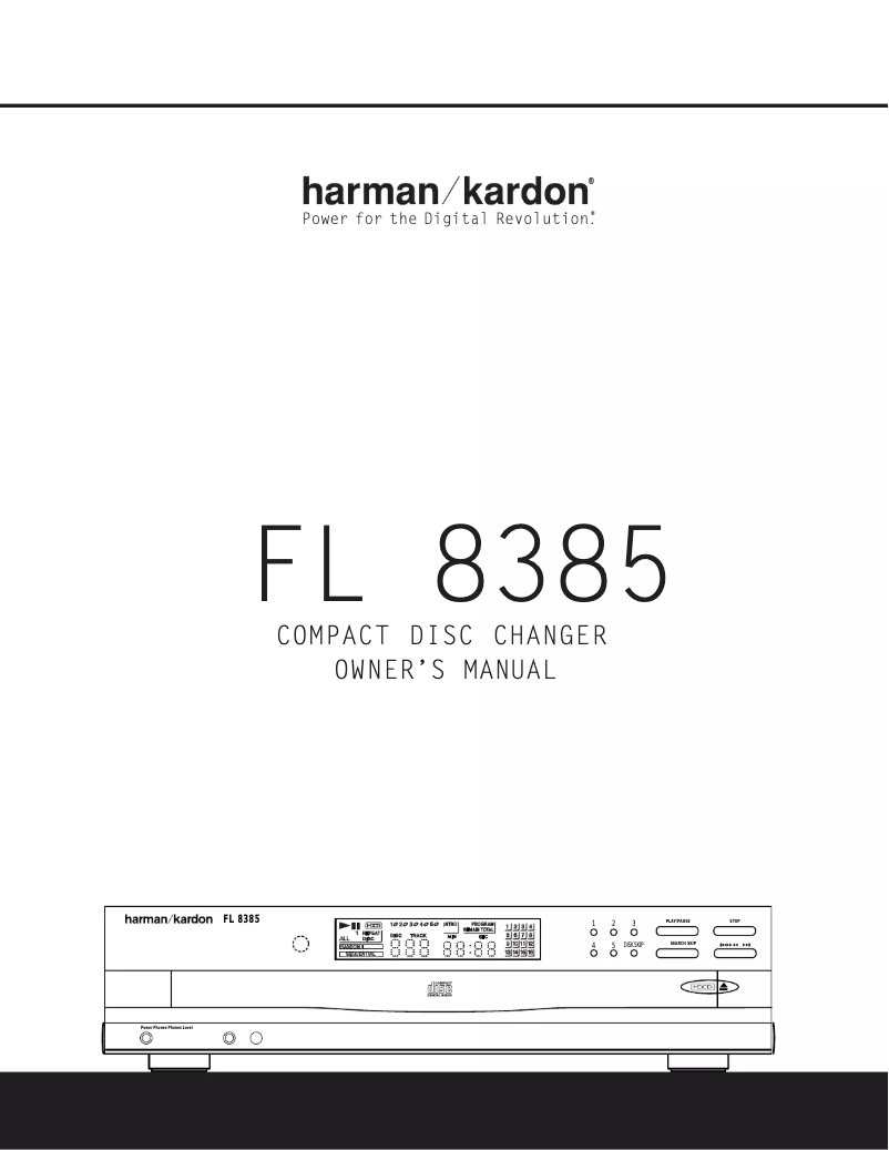 First page image of the manual for F L8385