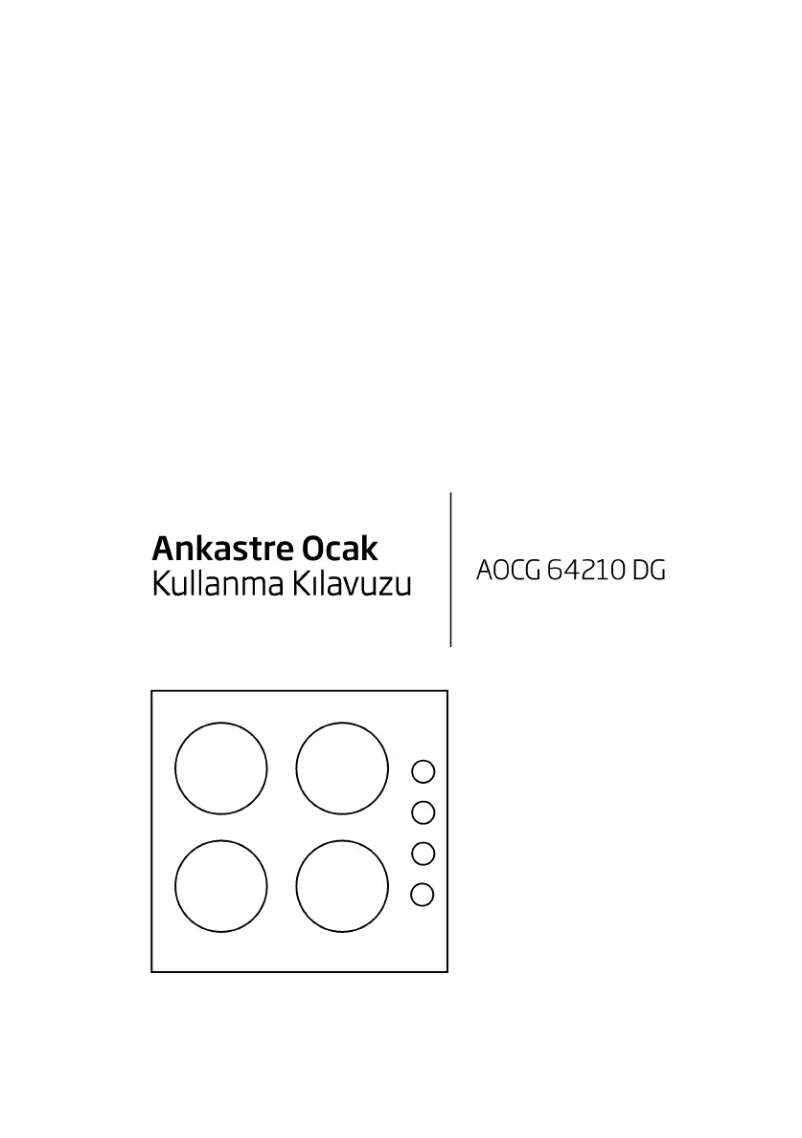 First page image of the manual for AOCG 64210 DG