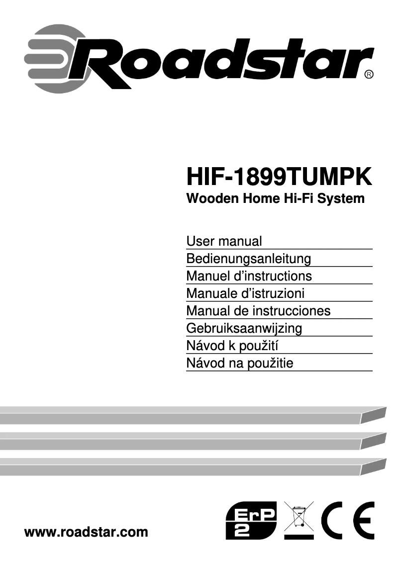 First page image of the manual for HIF-1899TUMPK