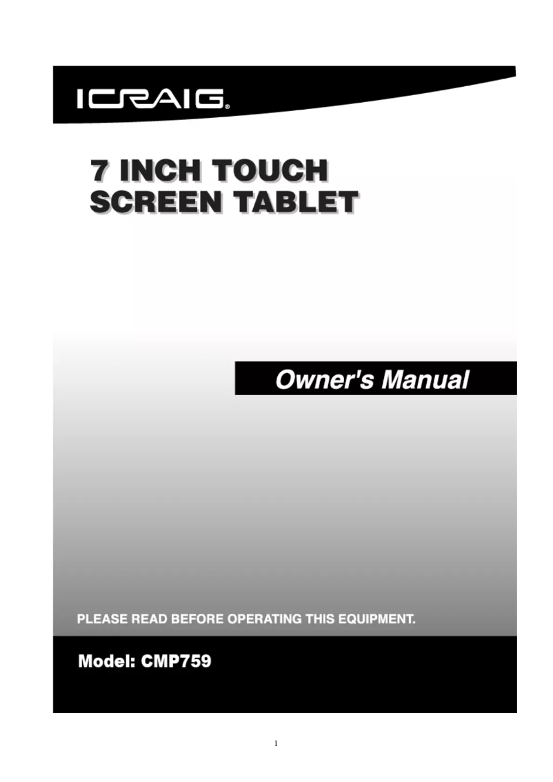 First page image of the manual for CMP759