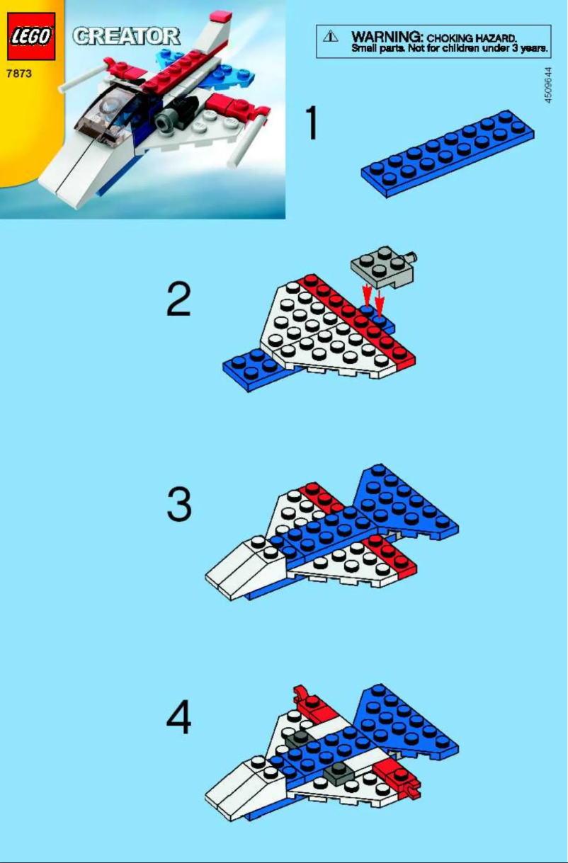 Page 1 of the manual User Manual Lego Jet Plane