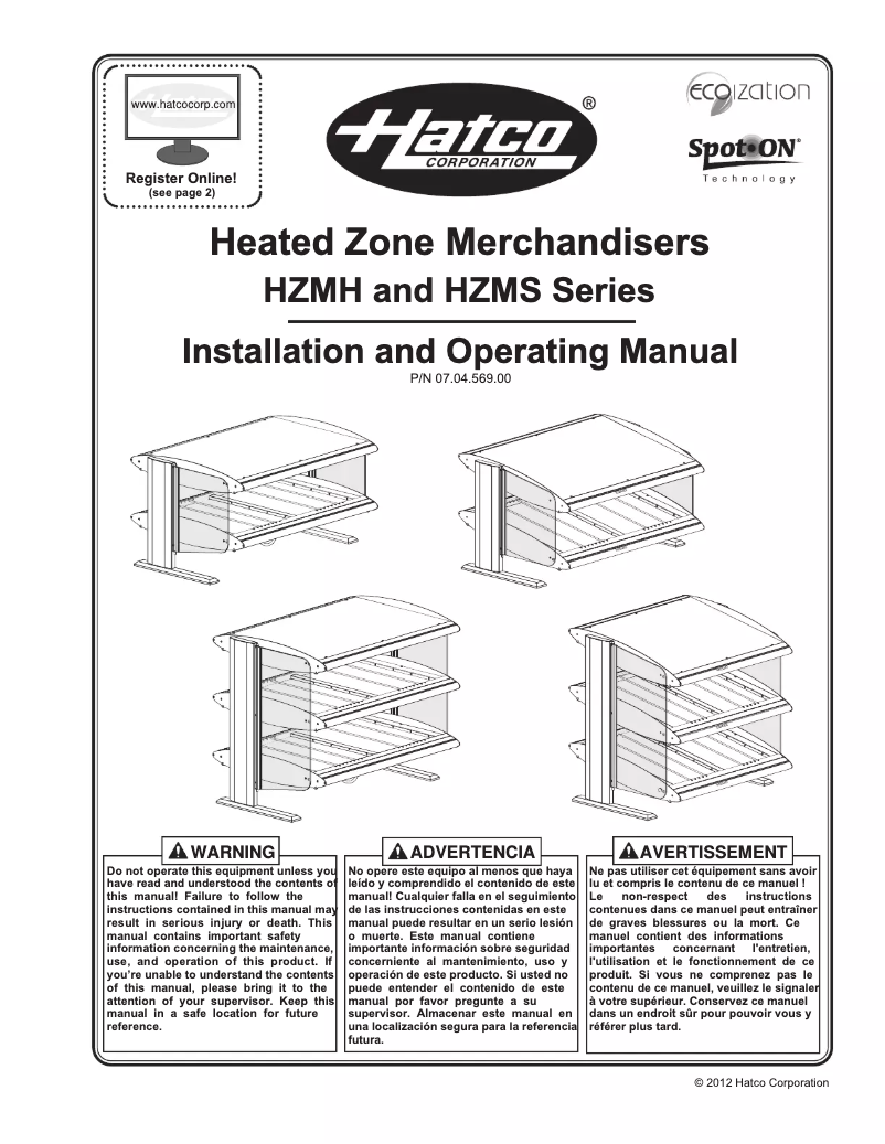 First page image of the manual for HZMH-24