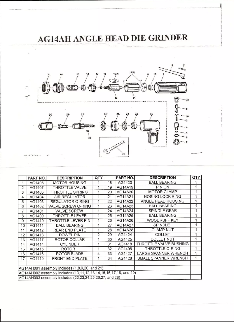 Page 1 of the manual User Manual Mac Tools AG14AH