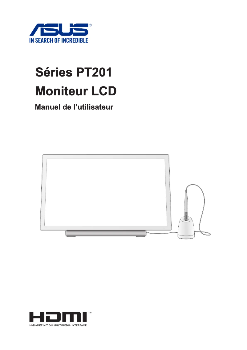 Page 1 of the manual User Manual Asus PT201Q