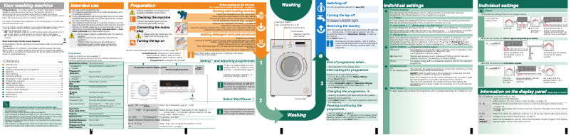 First page image of the manual for WM14B2H2