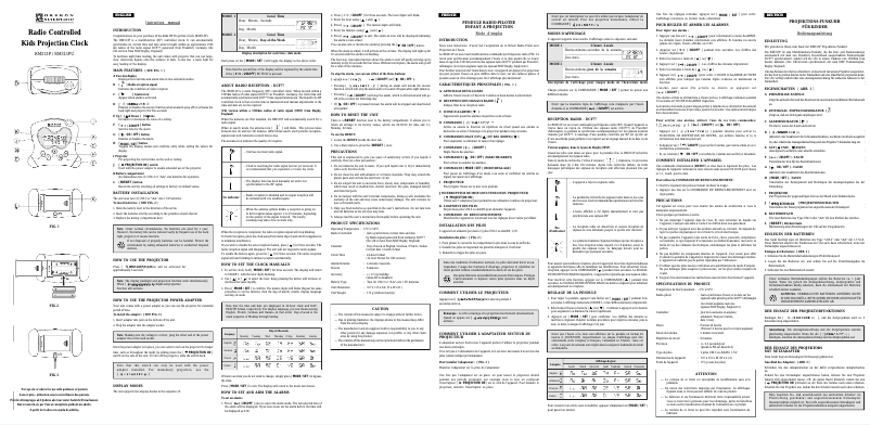 Page 1 of the manual User Manual Oregon Scientific RM 313 P