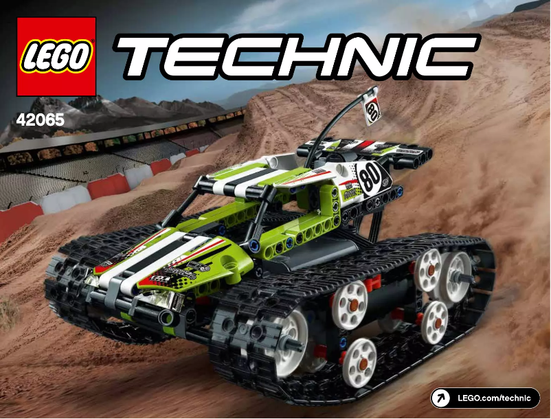 Page 1 of the manual User Manual Lego Technic RC Tracked Racer