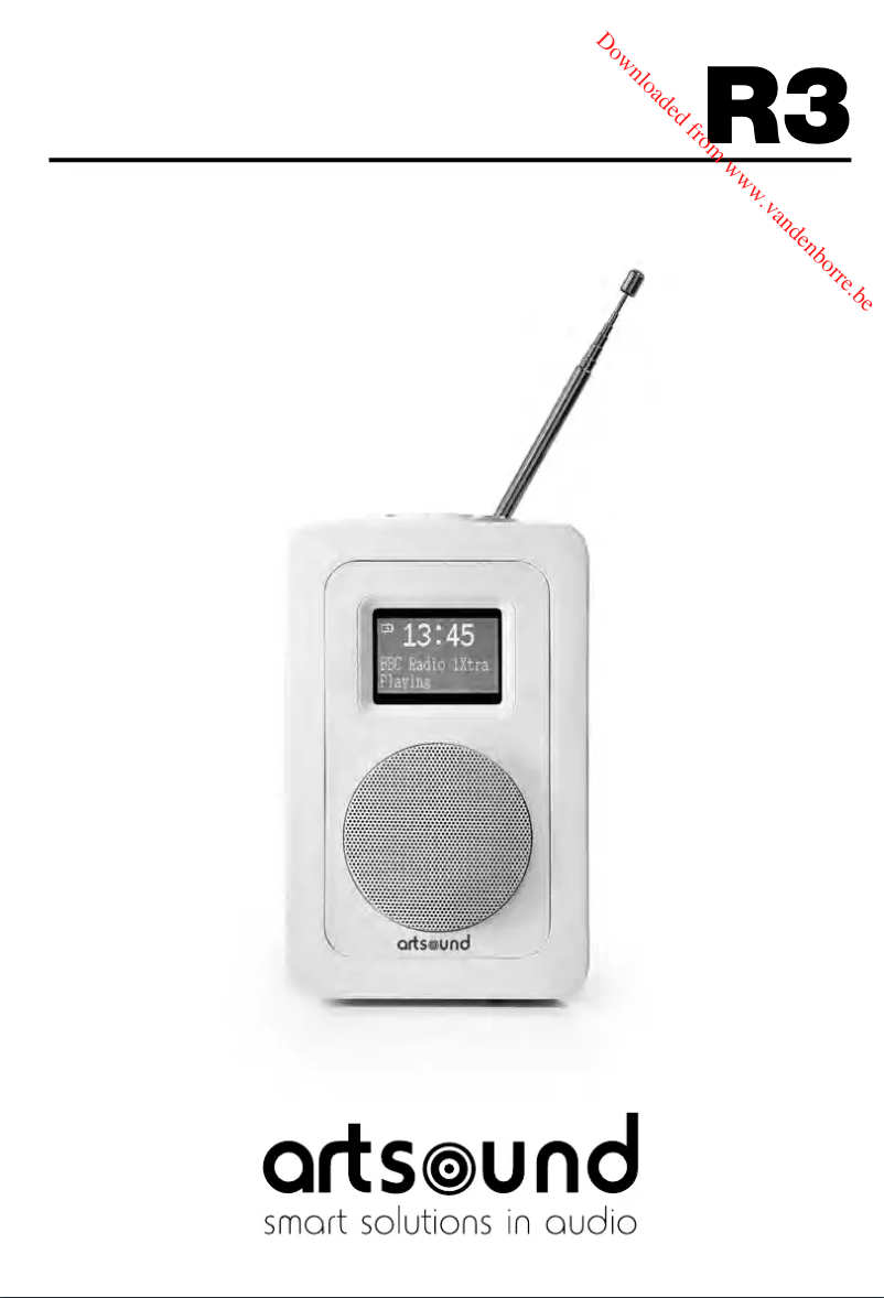 Page 1 of the manual User Manual Artsound R3