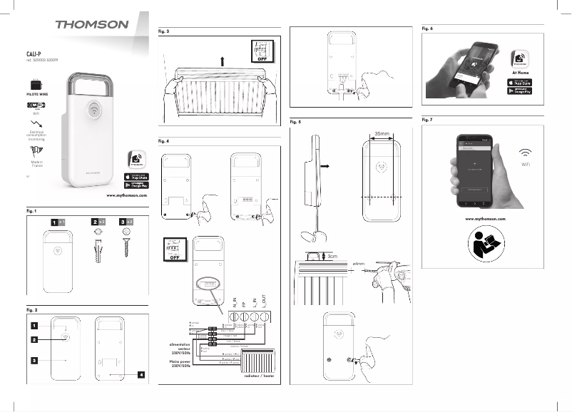 First page image of the manual for CALI-P 520002