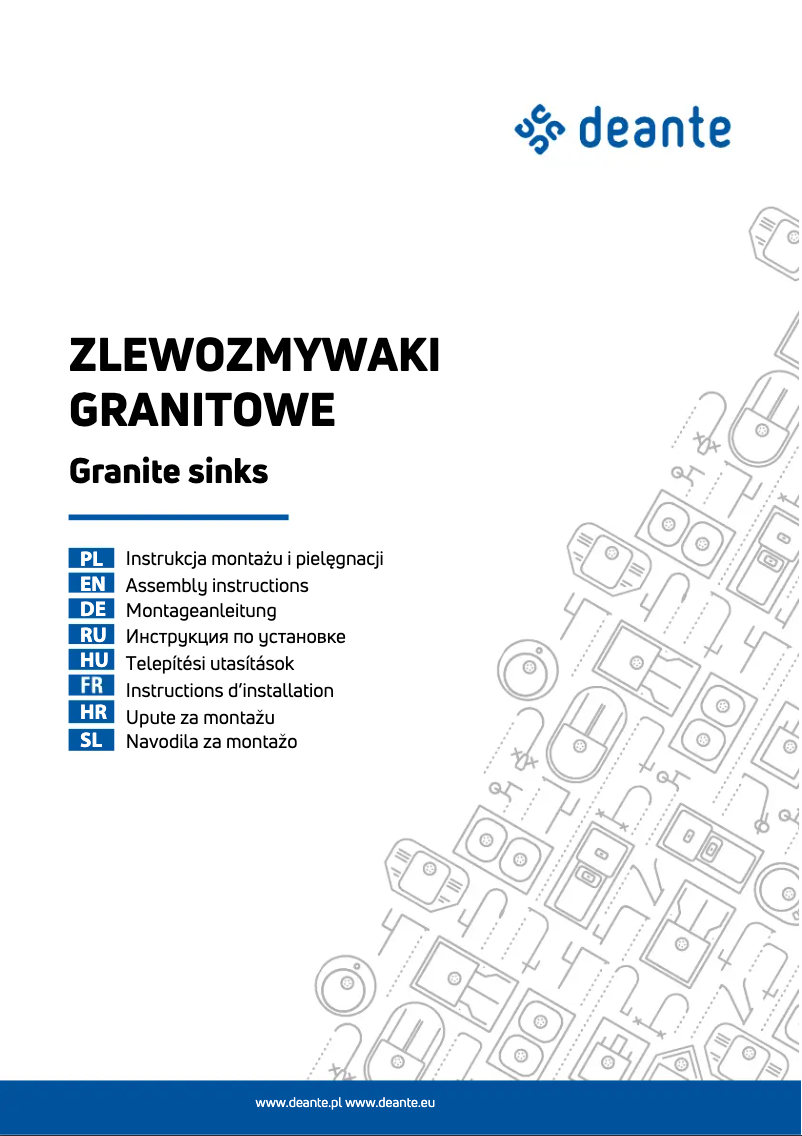 Page 1 of the manual User Manual Deante Evora ZQJ 2103