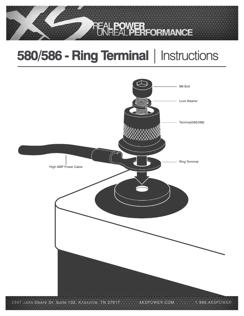 Page 1 of the manual User Manual XS Power 586