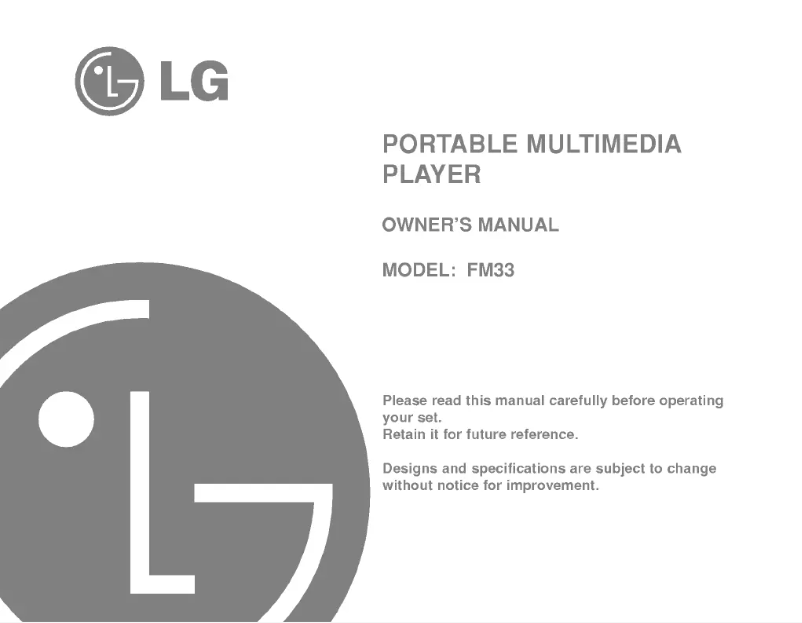 First page image of the manual for MF-FM33E1K