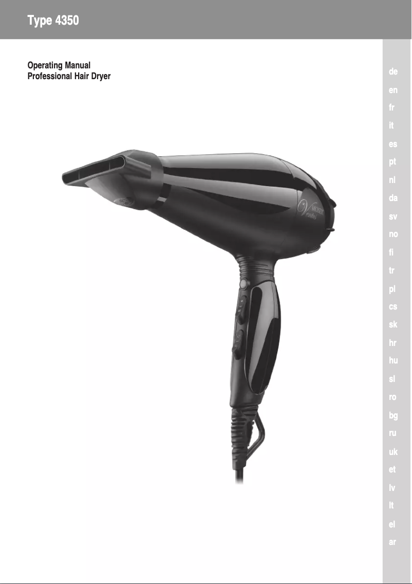 First page image of the manual for 4350 Ventus