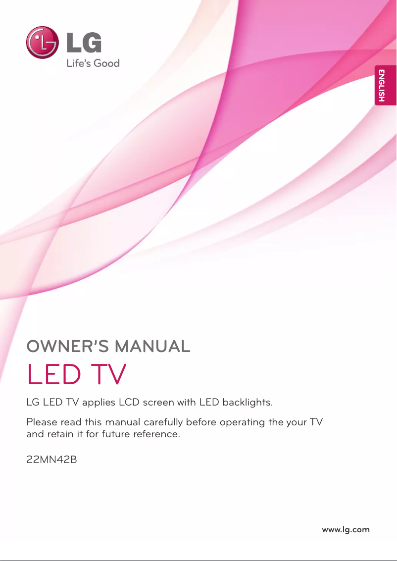 First page image of the manual for 22MN42B