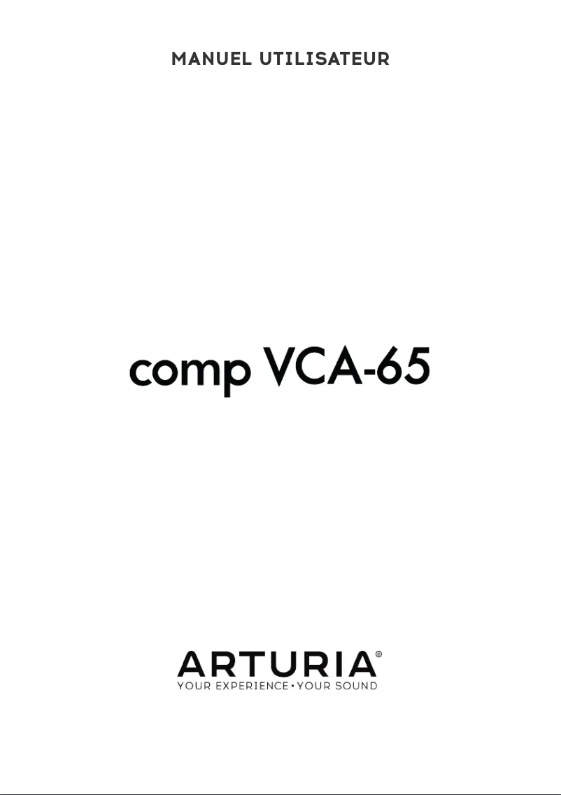 First page image of the manual for Comp VCA-65