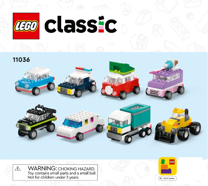 Page 1 of the manual User Manual Lego Classic 11036