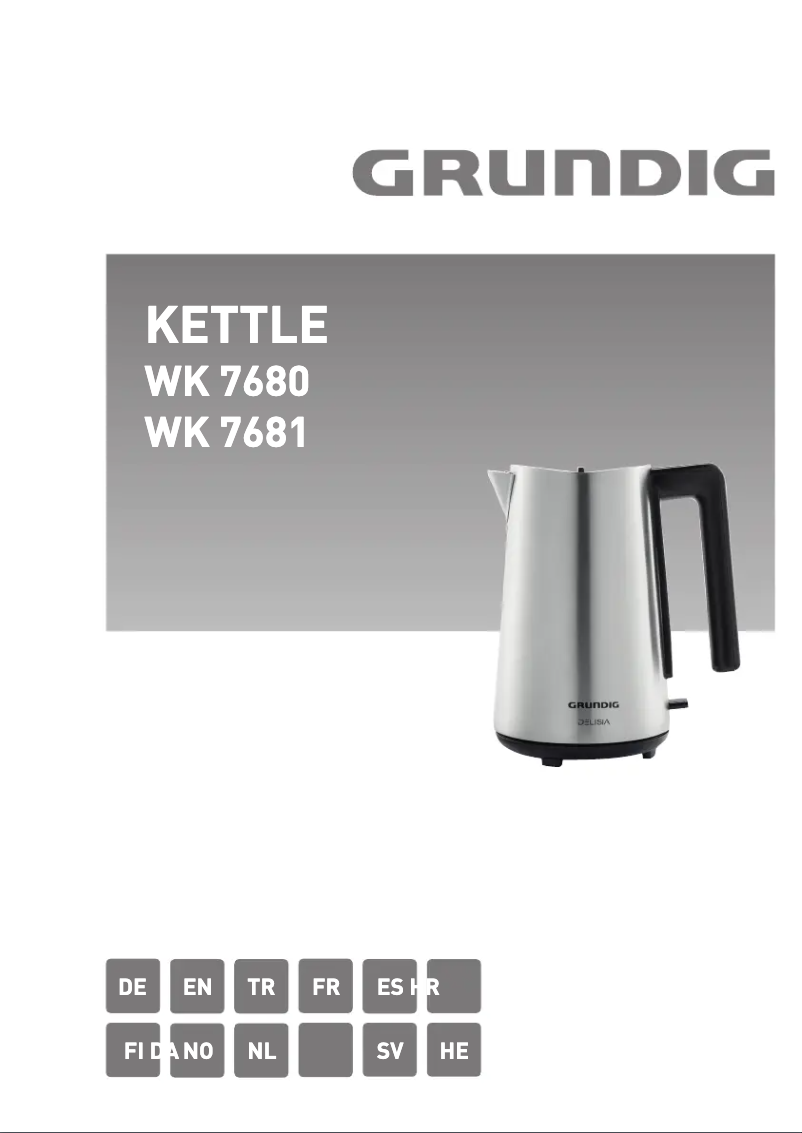 First page image of the manual for WK 7680