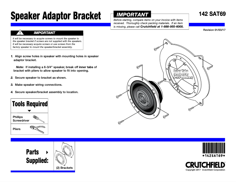 First page image of the manual for SAT69