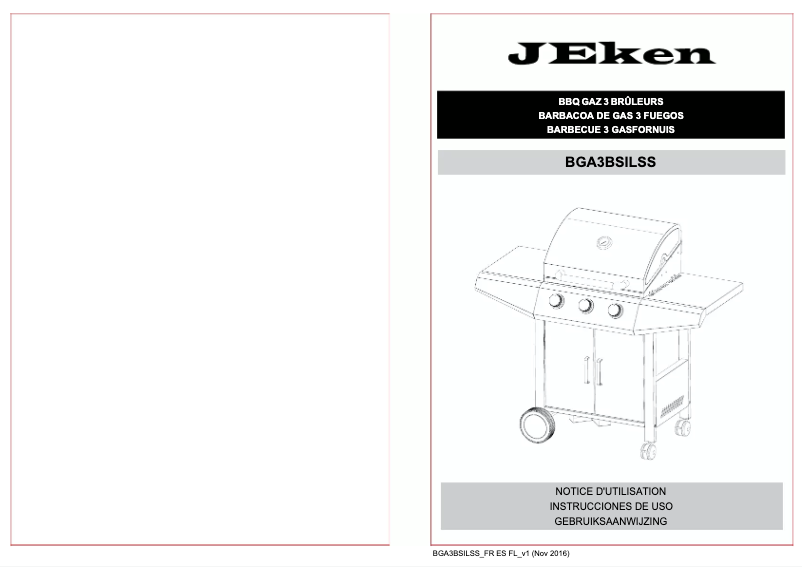 Page 1 of the manual User Manual Jeken BGA3BSILSS