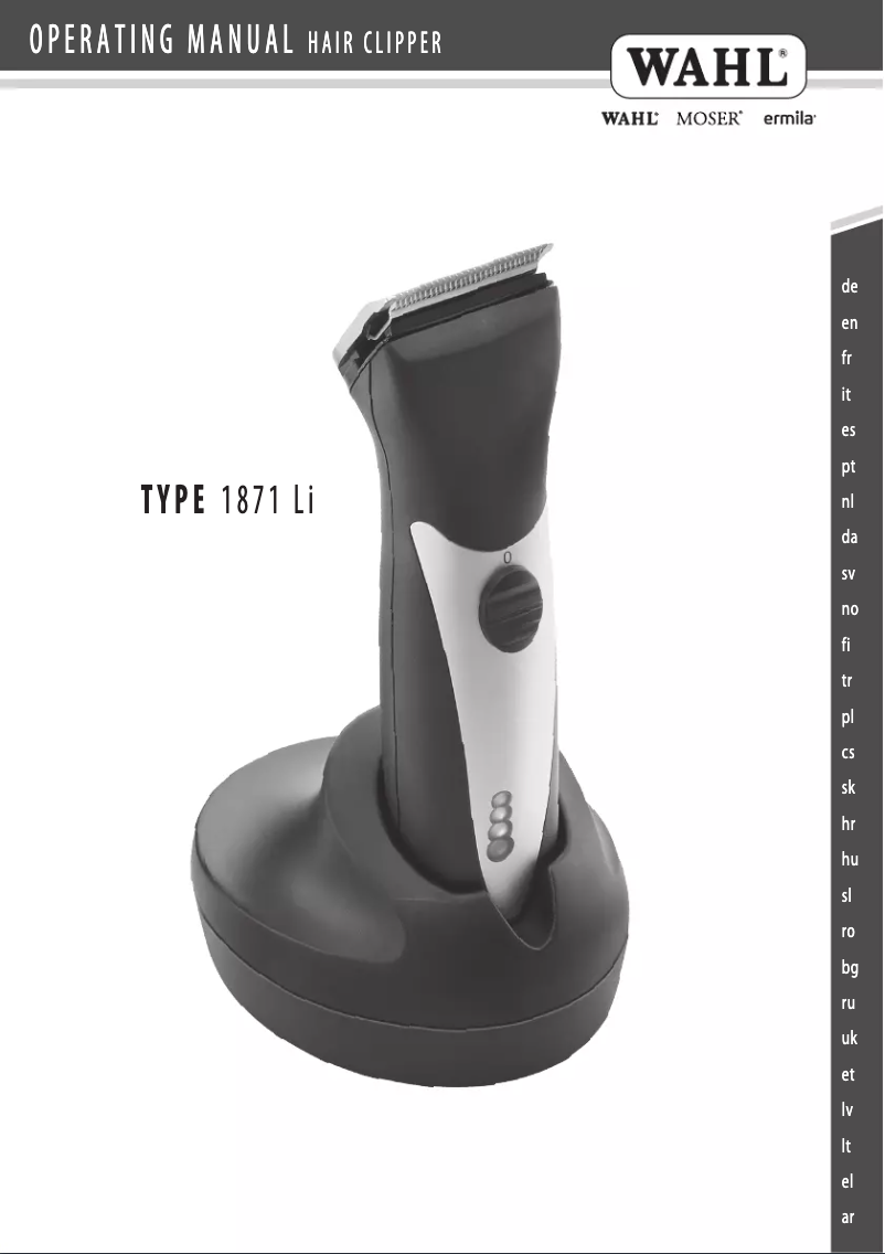 Page 1 of the manual User Manual Moser ChromStyle