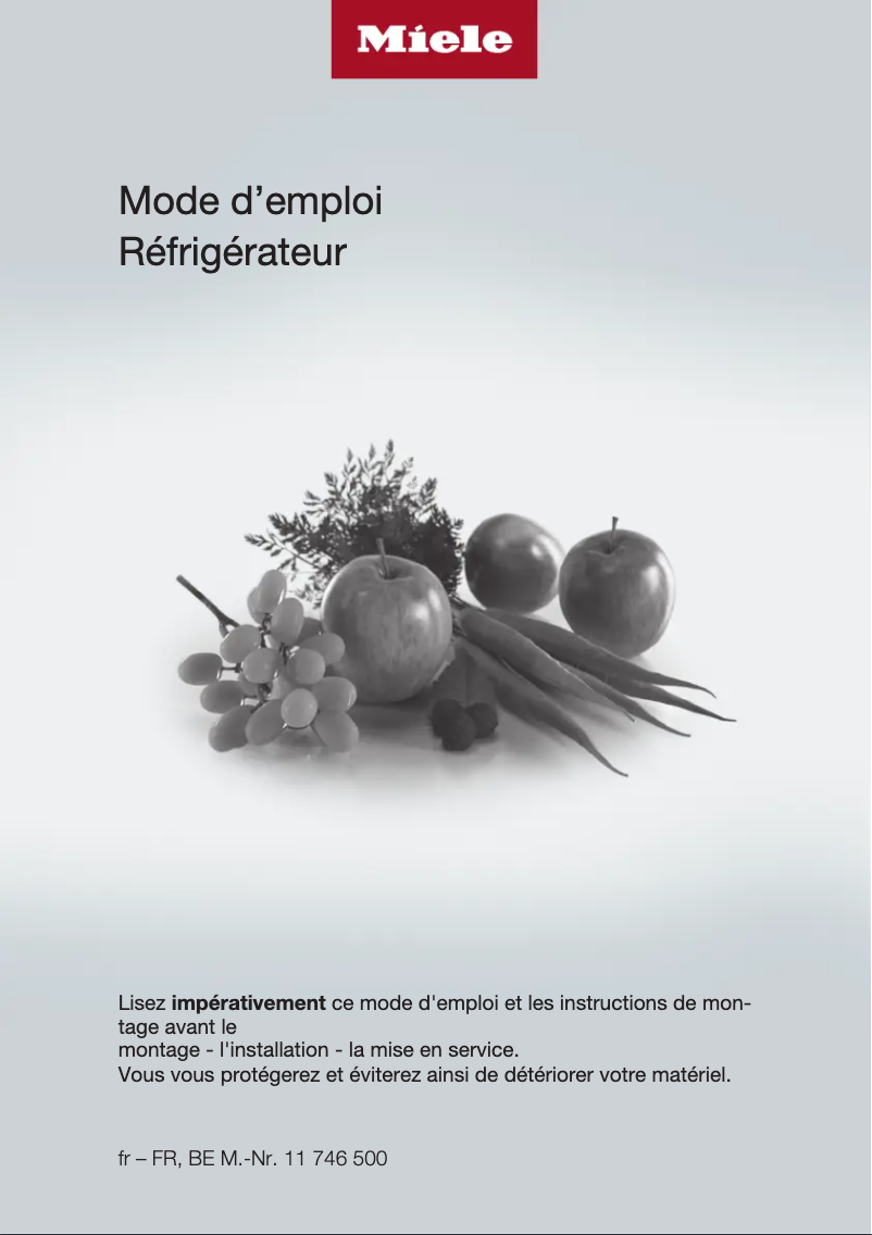 First page image of the manual for K 7734 F