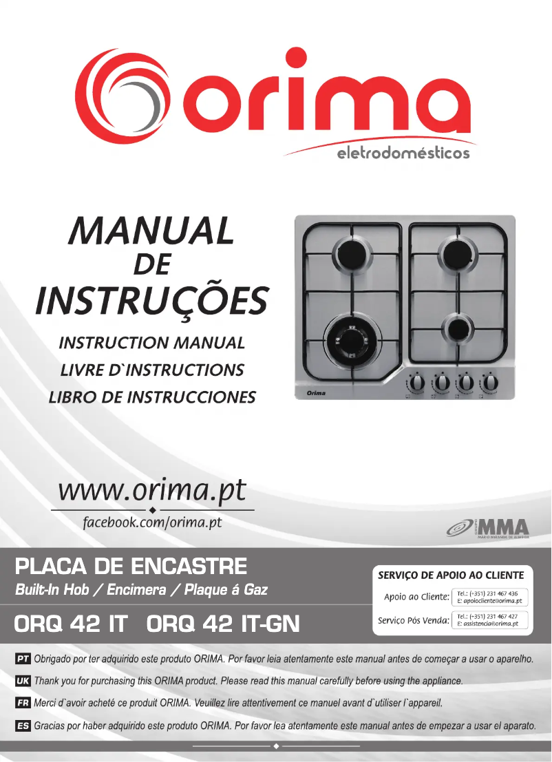 Page 1 of the manual User Manual Orima ORQ 42 IT