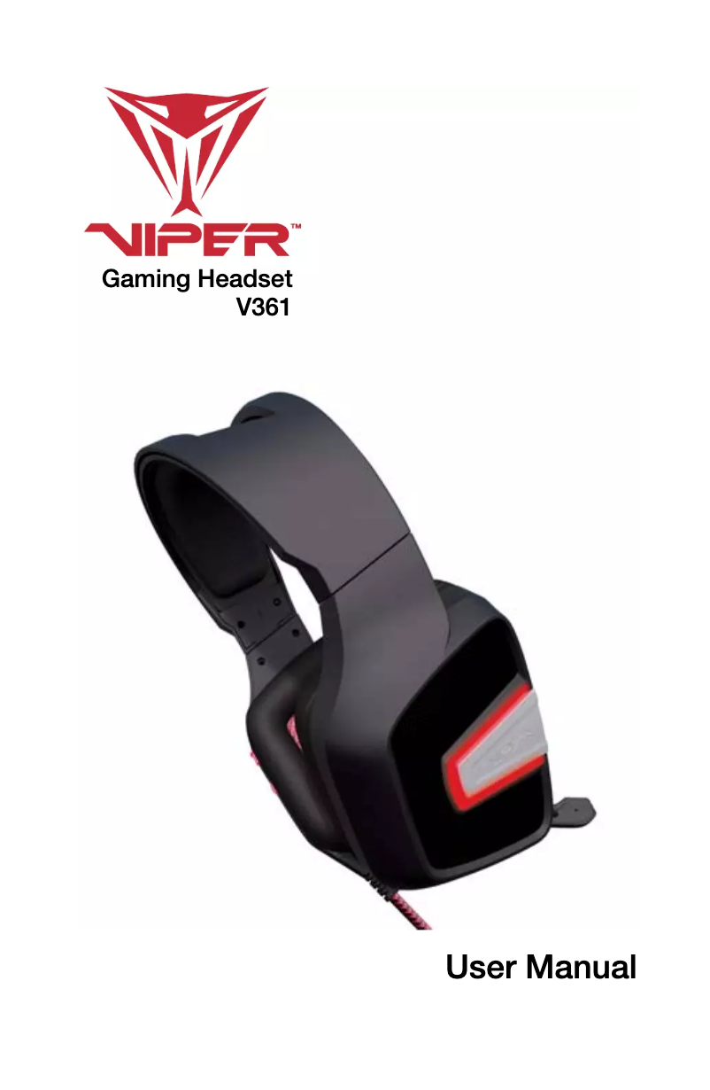 Page 1 de la notice Manuel utilisateur Patriot Memory Viper V361