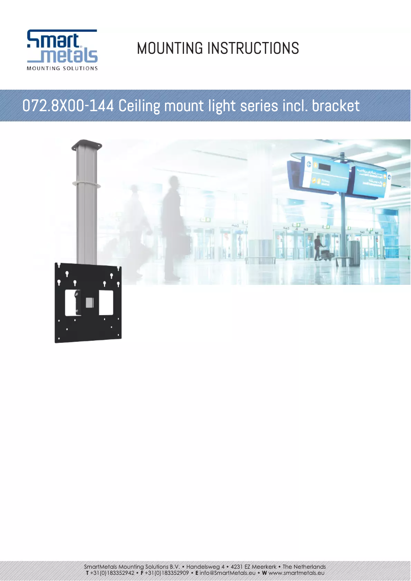 Page 1 of the manual User Manual SmartMetals 072.8200-144