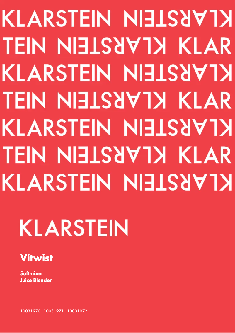 First page image of the manual for 10031970