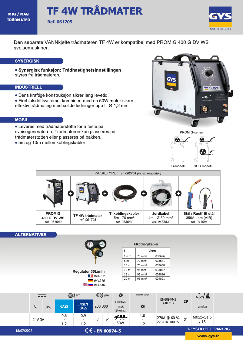 First page image of the manual for TF 4W