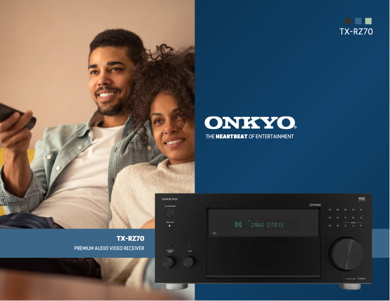 First page image of the manual for TX-RZ70