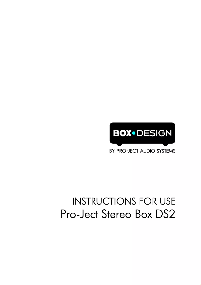 First page image of the manual for Stereo Box DS2