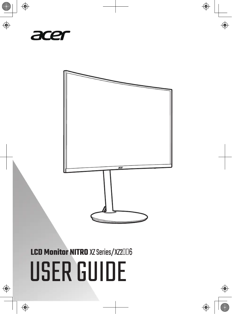 First page image of the manual for Nitro XZ242Q