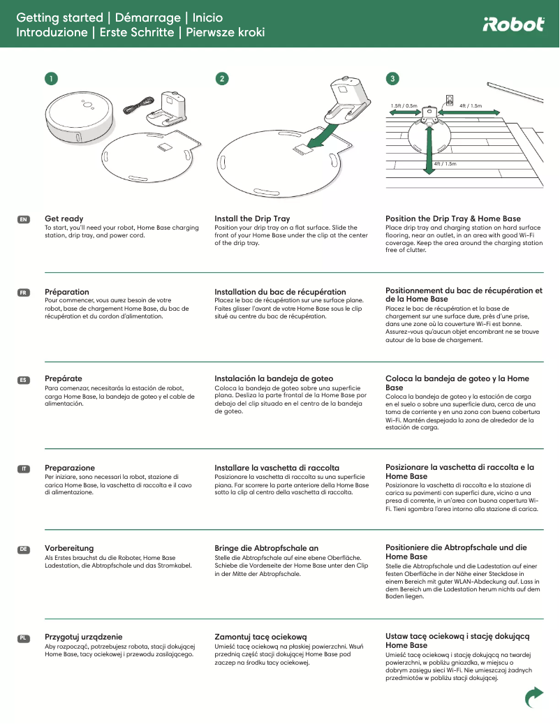 First page image of the manual for Roomba j5