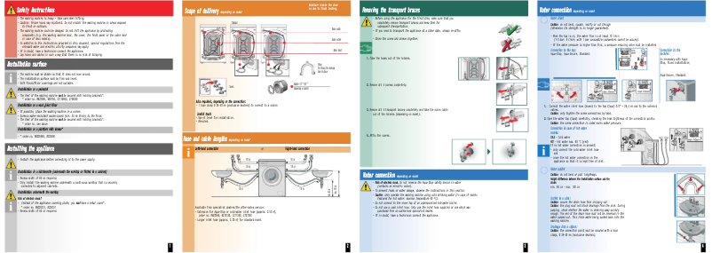 First page image of the manual for WM14Q48XEE