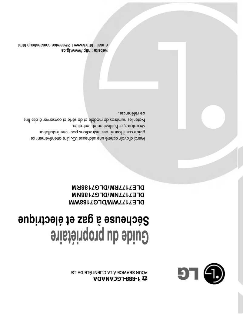 Page 1 of the manual User Manual LG TD-V10150GM