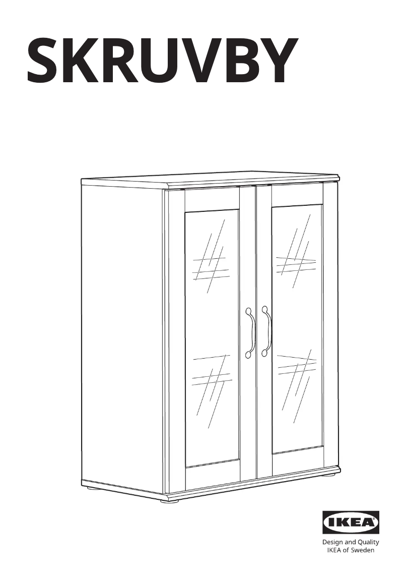 Page 1 of the manual User Manual Ikea SKRUVBY 705.203.61