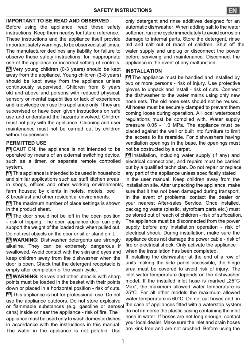 Image de la première page du manuel de l'appareil WBC 3C34 PF X