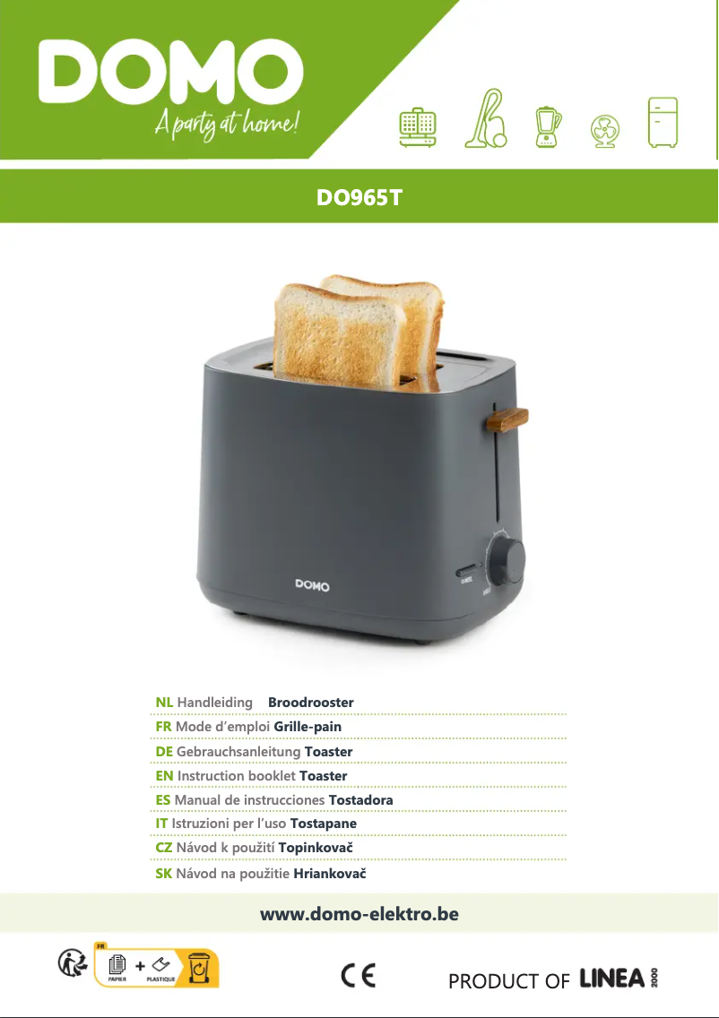 Page 1 of the manual User Manual Domo DO965T