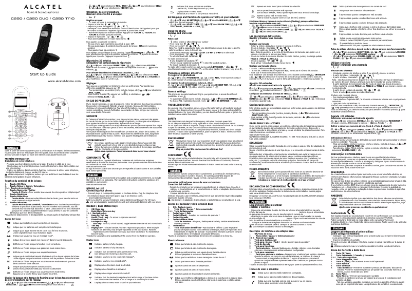 First page image of the manual for C250