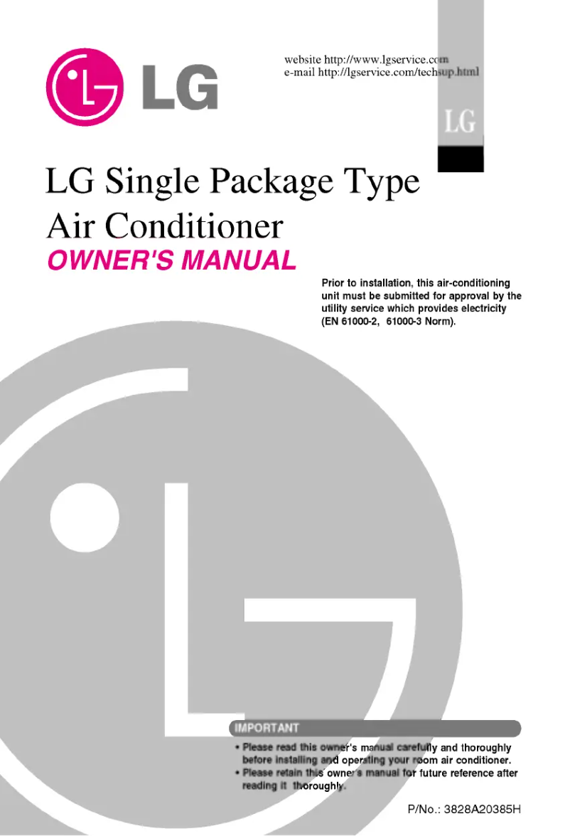 Page 1 of the manual User Manual LG LK-C2408C00