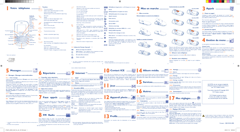First page image of the manual for One Touch 355D