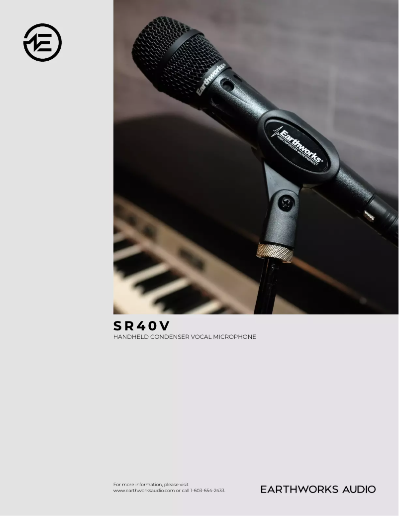 Image de la première page du manuel de l'appareil SR40V